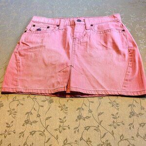 Vtg Mossimo pink denim cotton skirt , size-1 women's